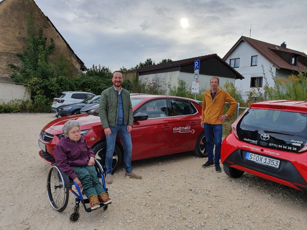 OB Traub mit Filderstädter Aktive vor e-Corsa